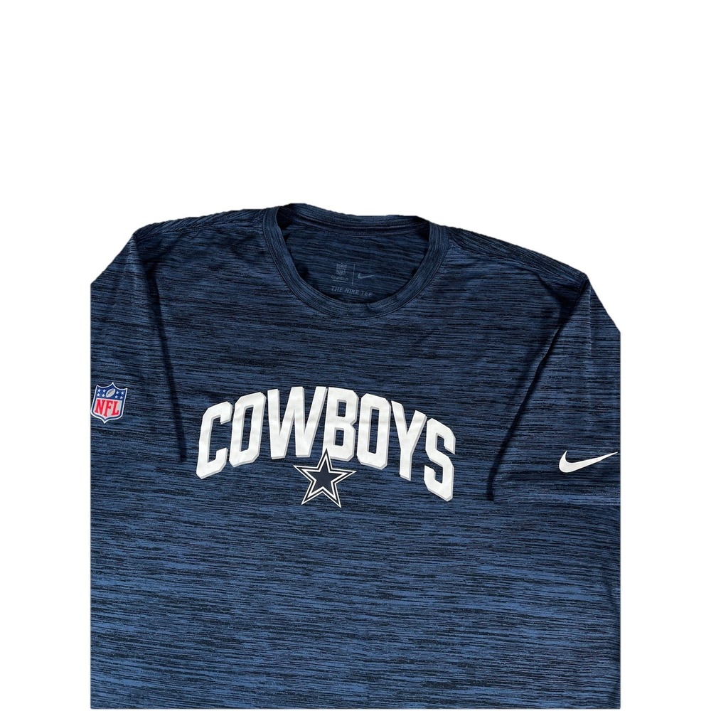 Nike Dri Fit Dallas Cowboys NFL Sideline Blue Short Sleeve‎ T Shirt Men's XXL